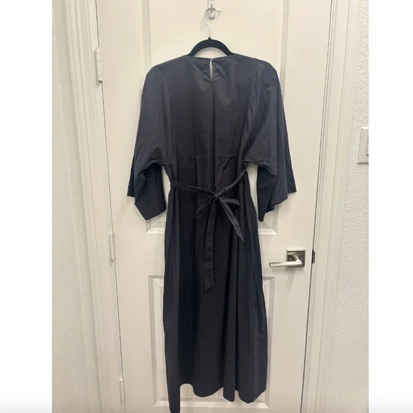 DOEN-Square Neck Poplin Dress (Sz Small) - Picture 6 of 7